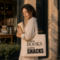 Could Be Books Could Be Snacks 12oz Heavyweight Cotton Tote Bag