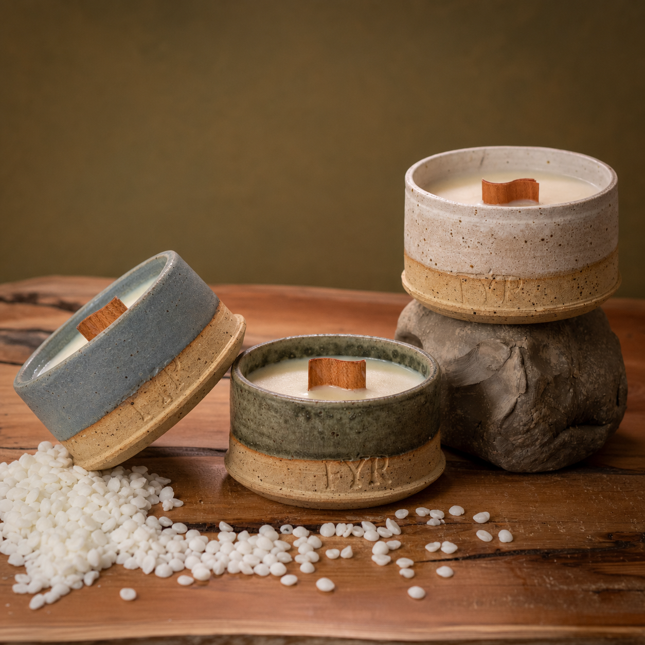 Dark Skies Over Sycamore Gap - Handmade Ceramic Candle
