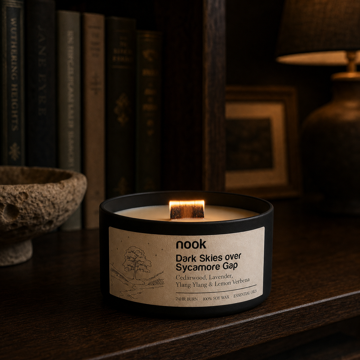 Dark Skies over Sycamore Gap - Soy Wax Essential Oil Candle
