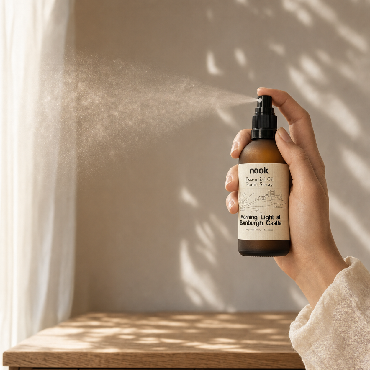 Morning Light at Bamburgh Castle Essential Oil Room Spray — 100ml