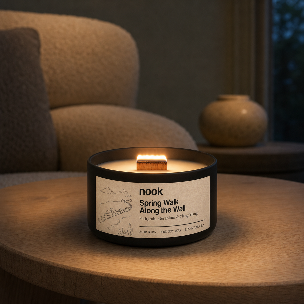 Spring Walk Along the Wall - Soy Wax Essential Oil Candle