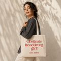 Obstinate Headstrong Girl 12oz Heavyweight Cotton Tote Bag