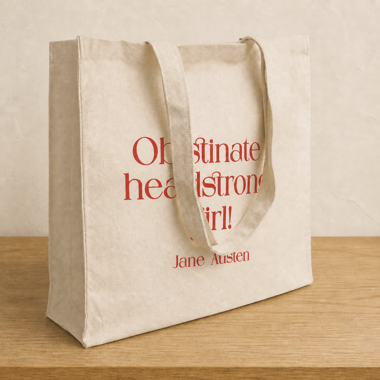 Obstinate Headstrong Girl 12oz Heavyweight Cotton Tote Bag