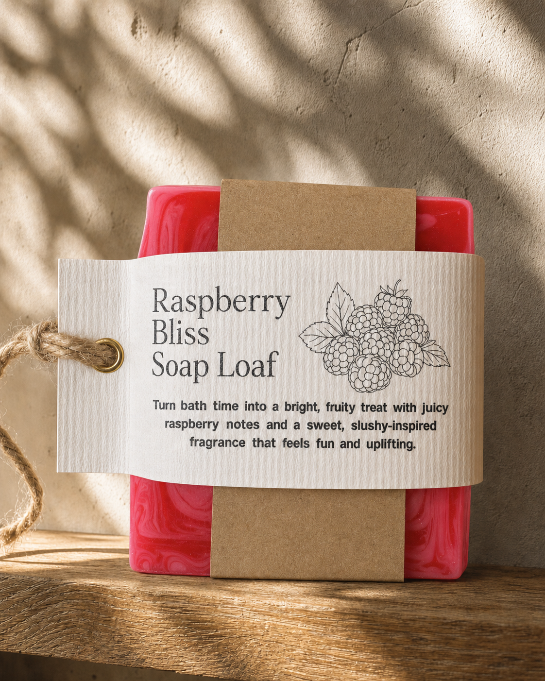 Raspberry Bliss Soap Slice