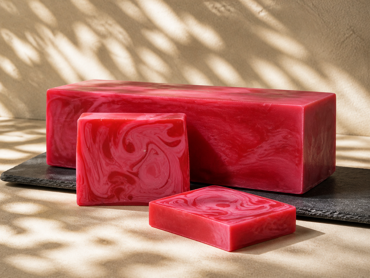 Raspberry Bliss Soap Slice